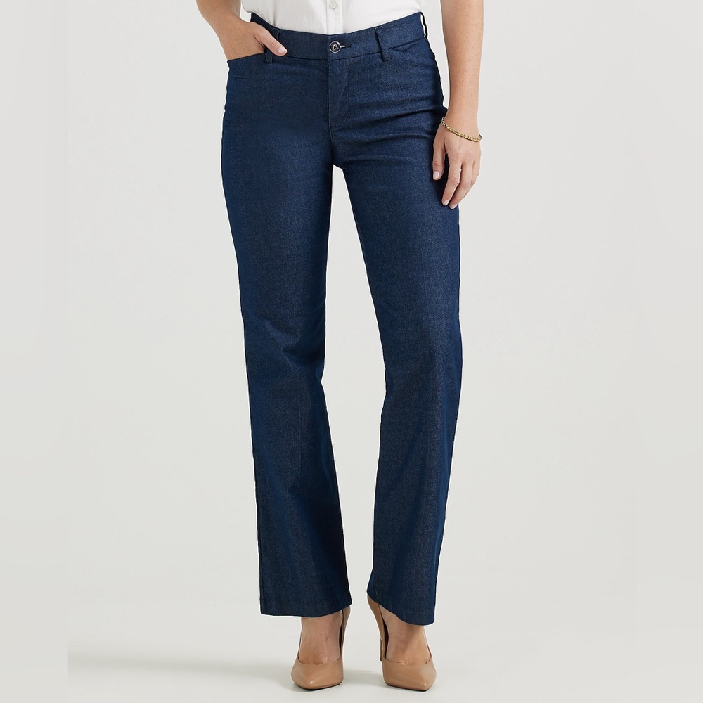 LEE JEANS Ultra Lux With FLEX MOTION Regular Fit Trouser Pant In Indigo Rinse